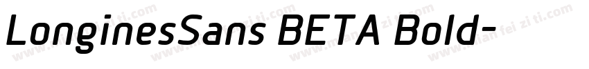 LonginesSans BETA Bold字体转换